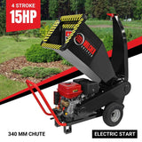 BBT 9000 Series Electric Start Garden Wood Chipper/Mulcher