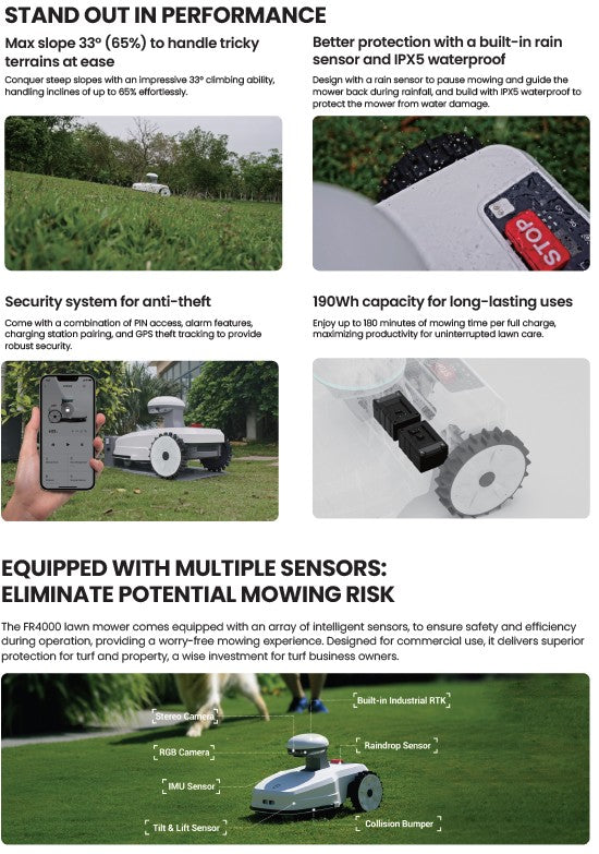 FJD FR4000 Robotic Lawn Mower