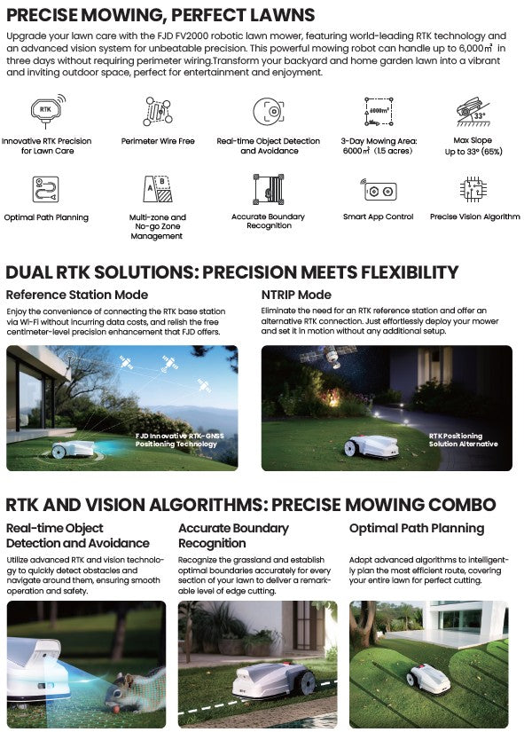 FJD FV2000 Robotic Lawn Mower