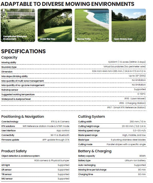 FJD FV2000 Robotic Lawn Mower